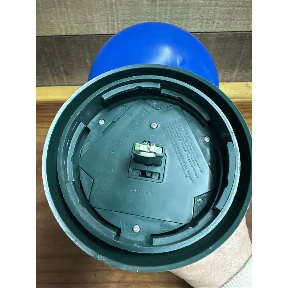 Large 13” Blow Mold Blue Bulb Light LED Holiday Jumbo Christmas Ornament